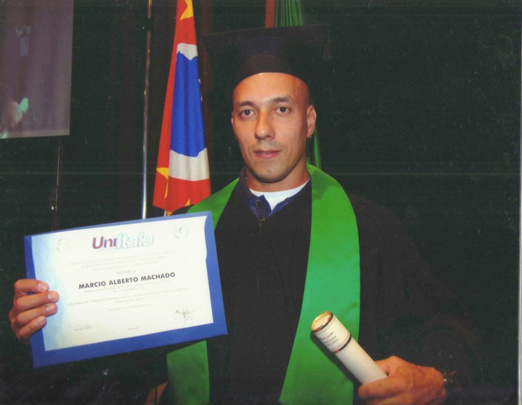 Marcio Machado com Diploma