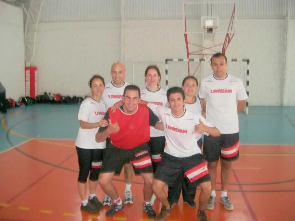 Marcio Machado com seus colegas da Uniban